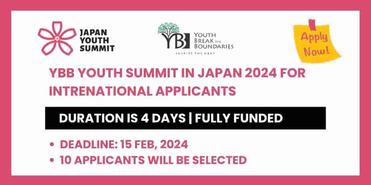 Japan Youth Summit 2024 Fully Funded Summer Program